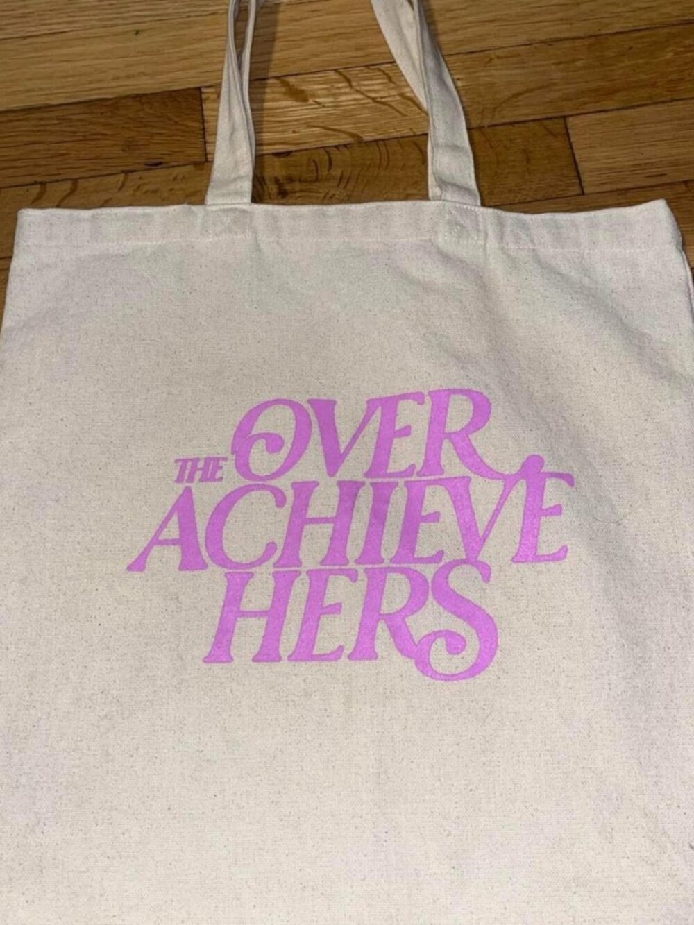 Over AchieveHERs Biege Tote Bag (BRAND NEW)